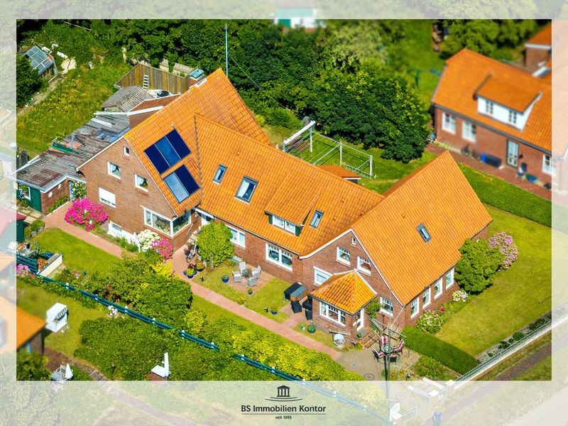 Spiekeroog! Mehrfamilienhaus mit vier Ferienwohnungen und drei Dauerwohnungen in idyllischer Lage!
